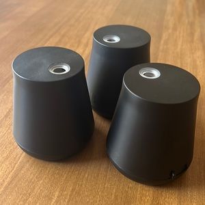 Set of 3 Air Wick Black Essential Mist Diffusers